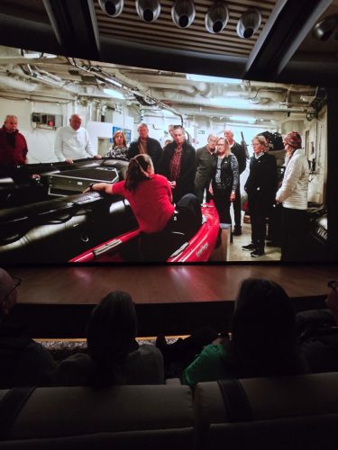 2025-01-23-12.44.29Pictures shown at the captain reception as we left Antarctica
