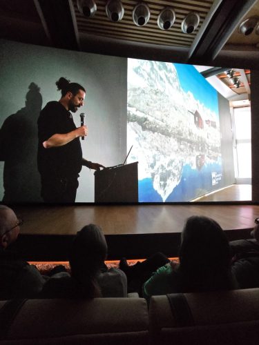 2025-01-23-12.44.55Pictures shown at the captain reception as we left Antarctica