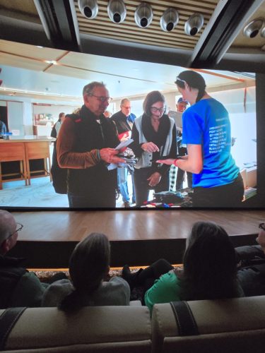 2025-01-23-12.44.57Pictures shown at the captain reception as we left Antarctica