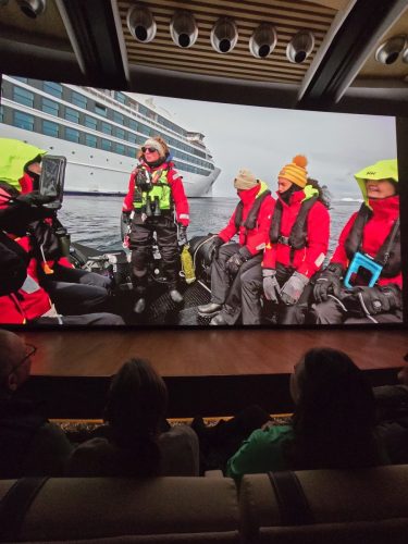 2025-01-23-12.45.25Pictures shown at the captain reception as we left Antarctica