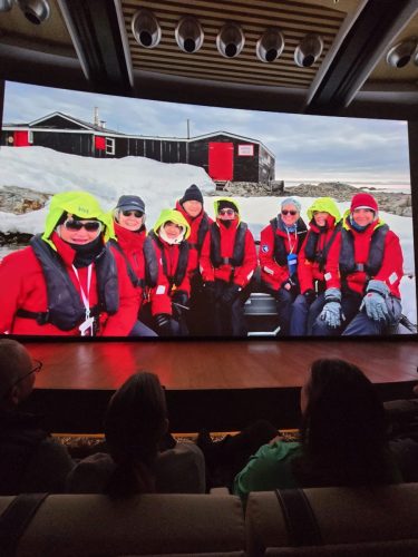 2025-01-23-12.45.36Pictures shown at the captain reception as we left Antarctica