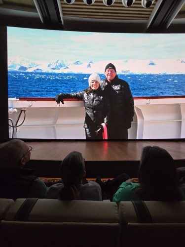 2025-01-23-12.46.19Pictures shown at the captain reception as we left Antarctica