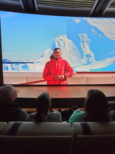 2025-01-23-12.46.26Pictures shown at the captain reception as we left Antarctica