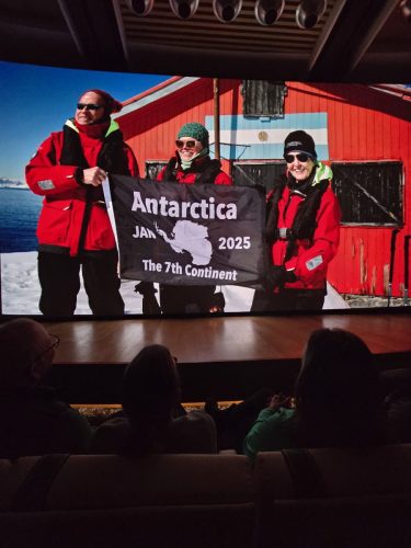 2025-01-23-12.46.38Pictures shown at the captain reception as we left Antarctica