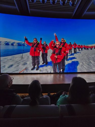 2025-01-23-12.46.40Pictures shown at the captain reception as we left Antarctica