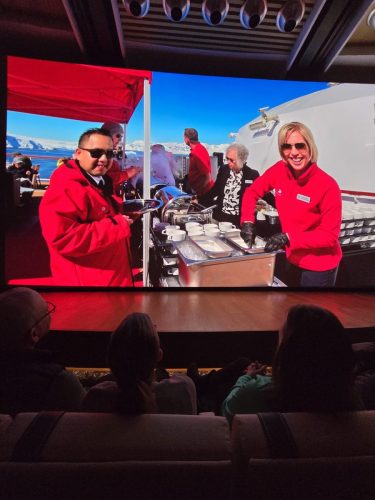 2025-01-23-12.46.50Pictures shown at the captain reception as we left Antarctica