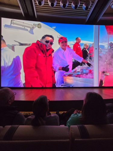 2025-01-23-12.46.52Pictures shown at the captain reception as we left Antarctica