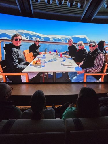 2025-01-23-12.46.55Pictures shown at the captain reception as we left Antarctica
