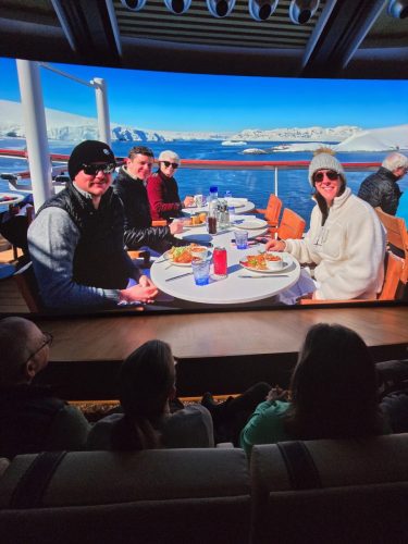 2025-01-23-12.46.57Pictures shown at the captain reception as we left Antarctica