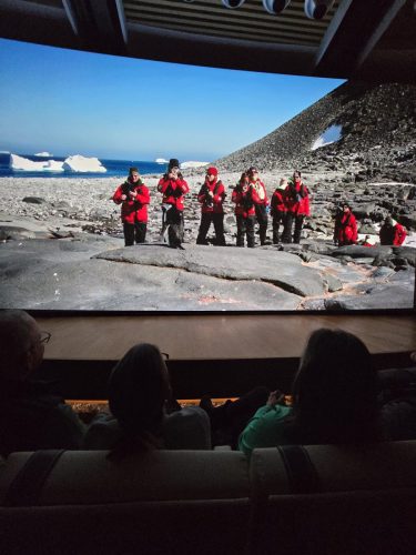 2025-01-23-12.47.00Pictures shown at the captain reception as we left Antarctica