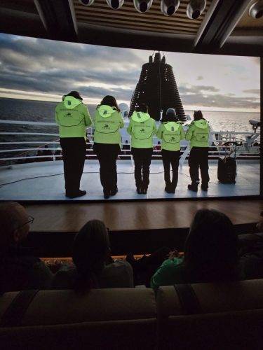 2025-01-23-12.47.25Pictures shown at the captain reception as we left Antarctica