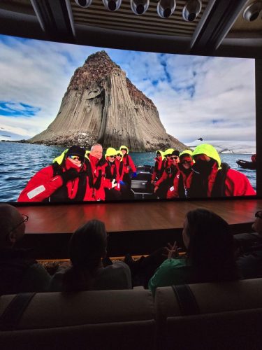 2025-01-23-12.47.32Pictures shown at the captain reception as we left Antarctica