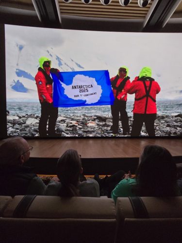 2025-01-23-12.47.46Pictures shown at the captain reception as we left Antarctica