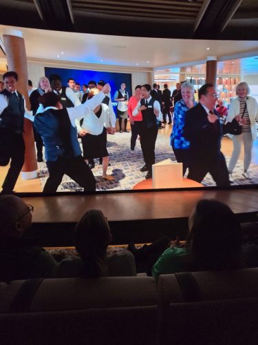 2025-01-23-12.47.54Pictures shown at the captain reception as we left Antarctica